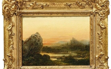 Anton Georg Zwengauer (1850 - 1928) - Sunset at the