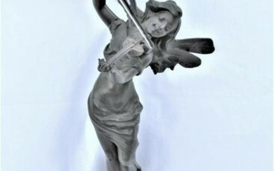 Art Nouveau Figure ,Pixy w/Violin , Original ,Moreau