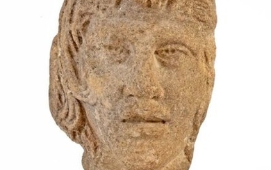 Art Romain Tête de Méduse en marbre sculpté...