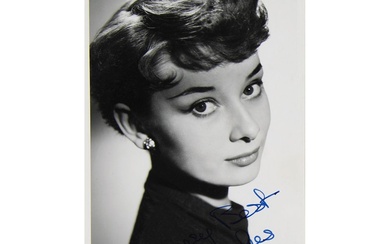 Audrey Hepburn Early Signed Photograph