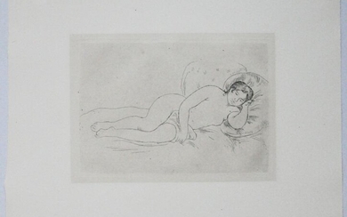 Auguste Renoir, Femme nue Couchée, Radierung