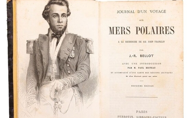 Bellot, Joseph. Journal D'un Voyage aux Mers Polaires a la Recherche de Sir John Franklin. Paris, 1866. 1 mapa.