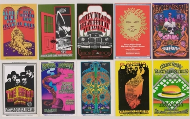 Bill Graham Rock and Roll Postcards (10)