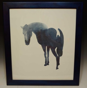 Blue Horse Offset Lithograph