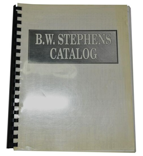 Book: Copy of B.W. Stephens' Catalog. Contains both