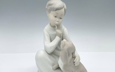 Boy with Dog 1014522 - Lladro Porcelain Figurine