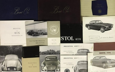 Bristol car brochures - 1950’s-1970’s