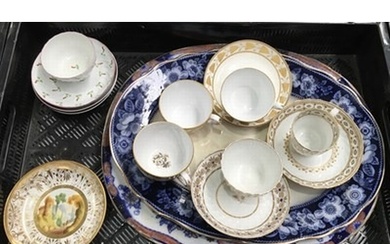 British ceramics including English porcelain, tea cups, bowl...