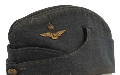 British military World War II RAF Officer's side cap previou...