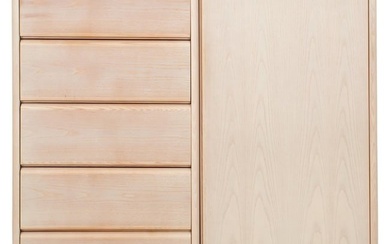 Brouer Danish Modern Cerused Wood Wardrobe