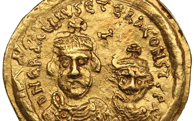 Byzantine Empire, Ravenna AV Solidus - Heraclius (AD 610-641), with Heraclius Constantine