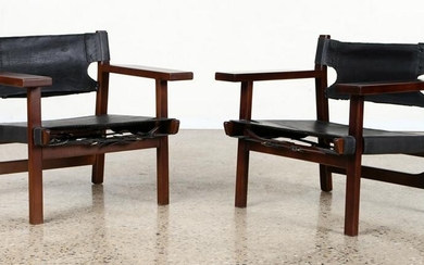 CAMPAIGN STYLE CHAIRS MANNER OF SERGIO RODRIGUES