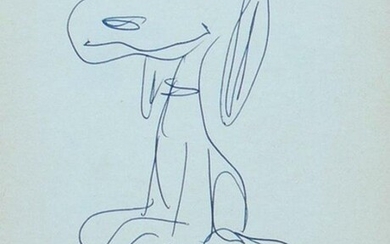 CHARLES SCHULZ (1922-2000). - A quick sketch by Snoopy...