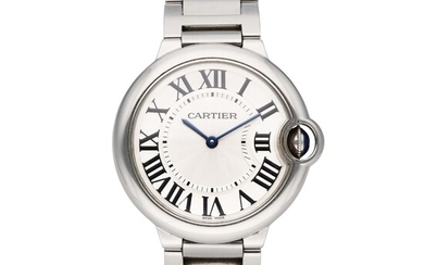Cartier Reference 3005 Ballon Bleu | A stainless steel wristwatch with bracelet, Circa 2005