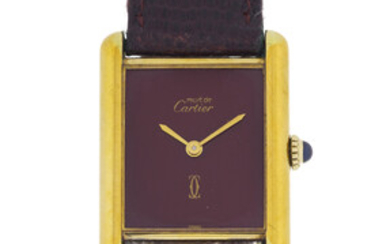 Cartier, Tank, montre en vermeil Pochette