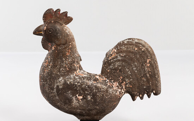 Cast Iron Solid "Mogul" Rooster Windmill Weight
