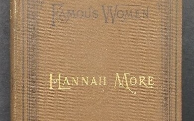Charlotte Yonge, Famous Women, Hannah More, 1890 Boston Edition