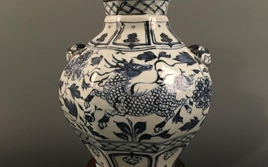 Chinese Blue-White 'Kylin' Jar