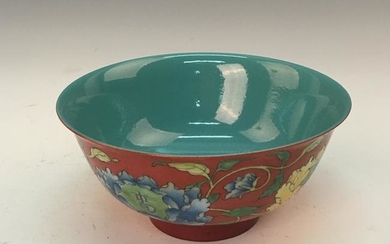 Chinese Faience 'Floral' Bowl, Yongzheng Mark