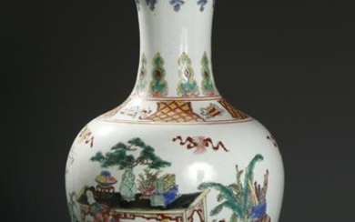 Chinese Famille Rose Baluster Vase