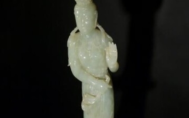 Chinese Jade Carving of Avalokiteshvara, 19th Century