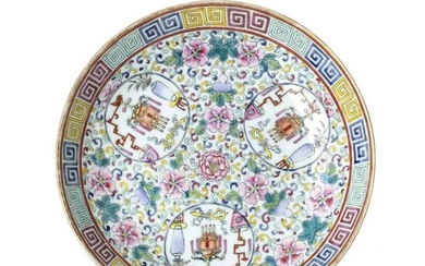 Chinese Precious object porcelain bowl, Guangxu mark &