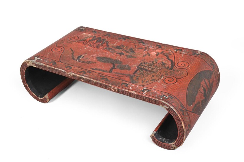 Chinese Red Lacquer Table