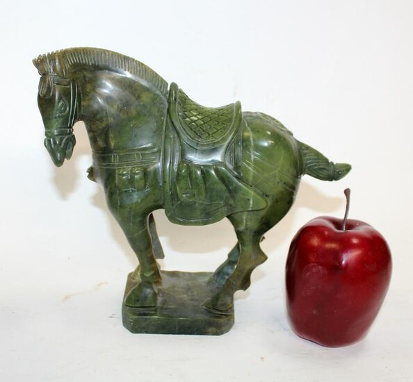 Chinese Spinach jade horse