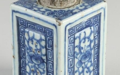 Chinese tea caddy, H 12 cm.