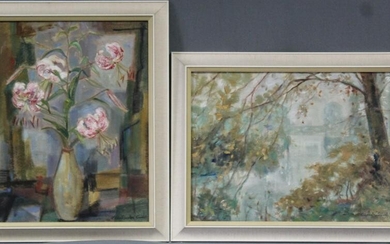 Clear ROEDER-MÜNCH (1910-1988). 2 paintings.