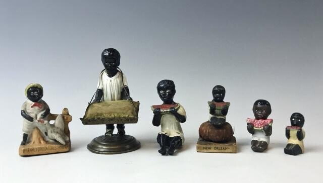 Collection, Antique Black Americana Figures, (6pc)