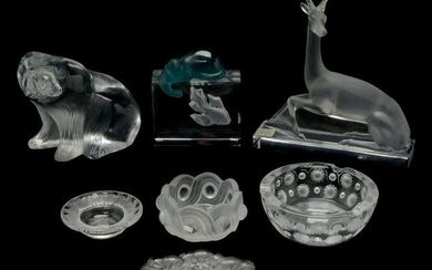Collection of Lalique and Daum Items.