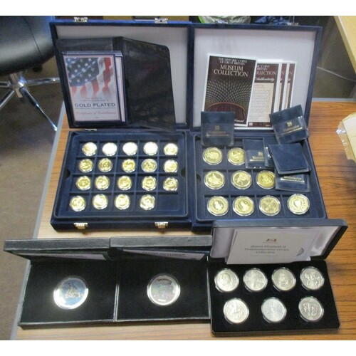 Collection with encapsulated silver proofs FDC GB £5 2009 He...