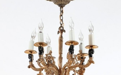 DIMINUTIVE FRENCH EMPIRE STYLE CHANDELIER C.1920