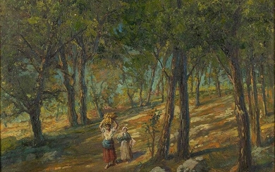 DOMENICO MASTROIANNI - Peasants in the woods, 1926