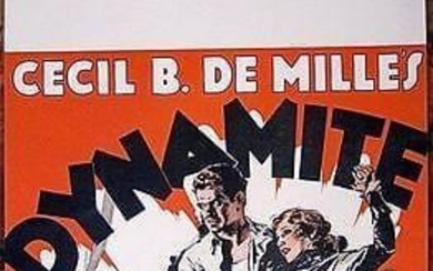 DYNAMITE '29 WINDOW CARD POSTER CECIL B. DEMILLE