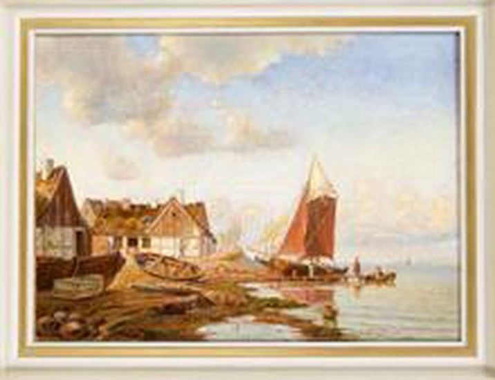 Danish painter 1st half of the 20th century, view of