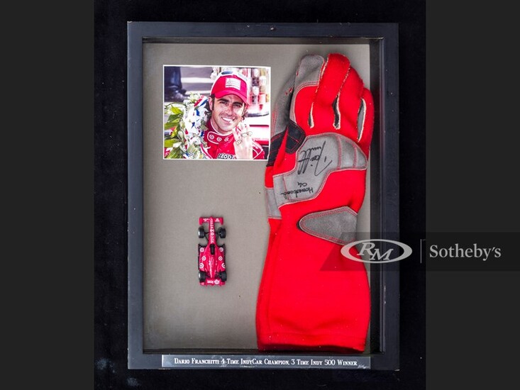 Dario Franchitti Race Worn and Signed Gloves