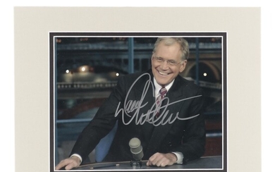 David Letterman Signed "The Late Show" Photo Print, COA