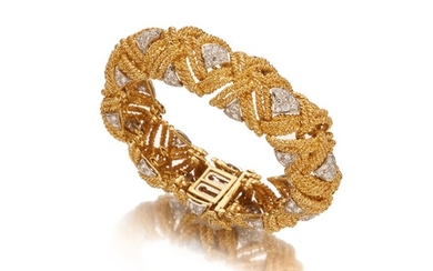 David Webb Gold and Diamond Bracelet