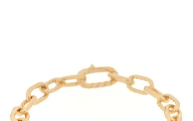 David Yurman 18K Yellow Gold 8.5mm Madison Classic Chain Bracelet