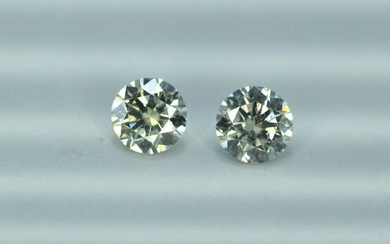 Diamond Gemstones Pair , Natural Diamond Earing Pair