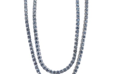Diamond Necklace In 18k White Gold (45 Ct Tw.)