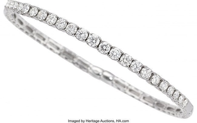 Diamond, White Gold Bracelet Stones: Full-cut