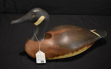 Dodge Vintage Carved Wooden Duck Decoy-Goose