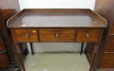 EARLY 19TH CENTURY MAHOGANY WASH STAND, fitted 3 drawers on ...