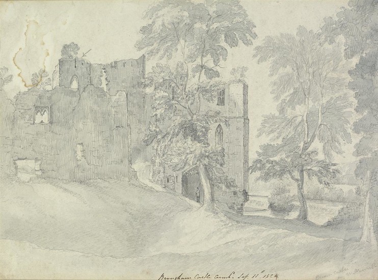 ENGLISH SCHOOL, EARLY 19TH CENTURY A View of Bougham Castle, Penrith, Cumbria. Brush...