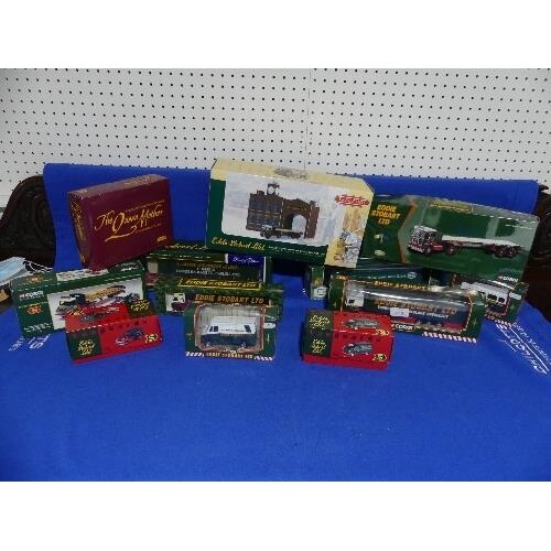 Eddie Stobart; A collection of Corgi Scle Models, including ...