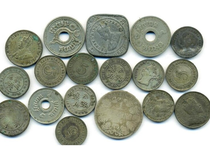 Eighteen (18) Assorted World Coins