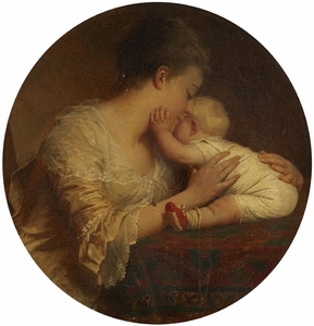 Eugen Klimsch, A Mother and Child